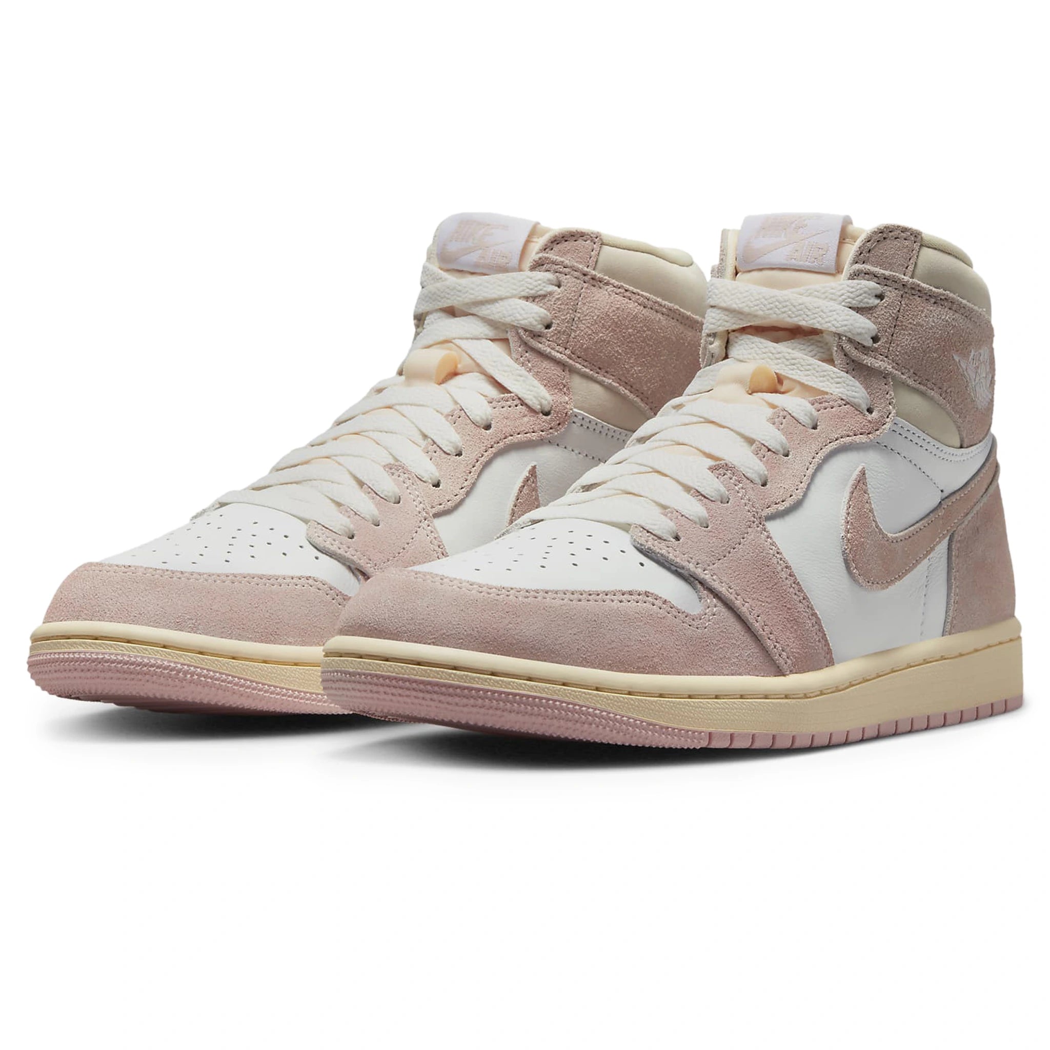Front side view of Air Jordan 1 Retro High OG Washed Pink (W) FD2596-600